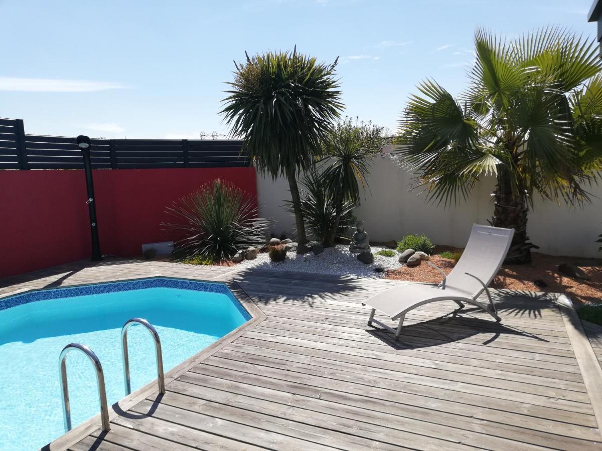 Studio Independant Chez L'Habitant Avec Piscine Et Cuisine Exterieures La Rochelle  Esterno foto