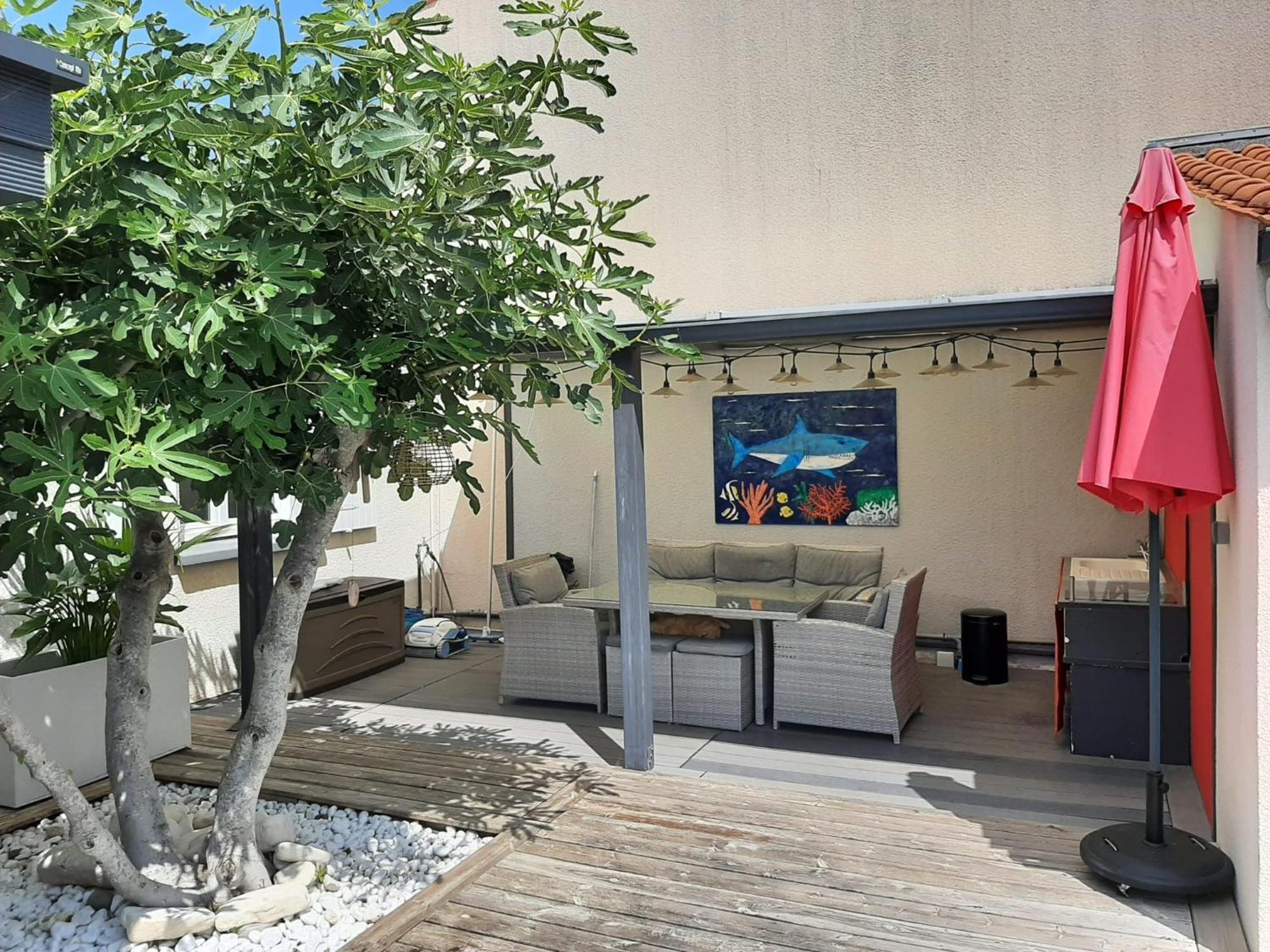 Studio Independant Chez L'Habitant Avec Piscine Et Cuisine Exterieures La Rochelle  Esterno foto